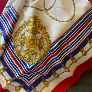 Vintage Italian Scarf Nautical Inspired